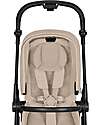 Cybex Melio Carbon Stroller - Almond Beige - Ultra-Lightweight with Carbon Frame Lights Strollers