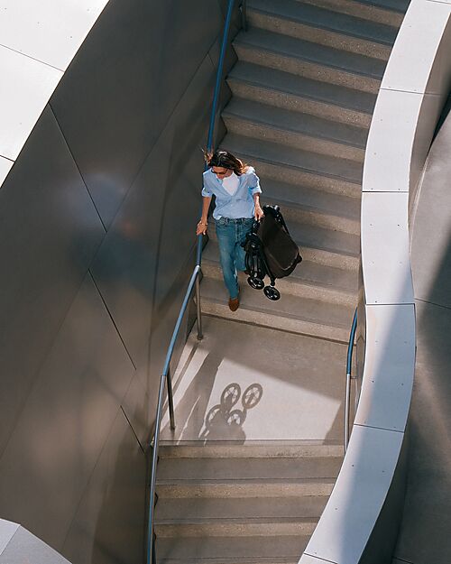 Cybex Melio Carbon Stroller - Almond Beige - Ultra-Lightweight with Carbon Frame Lights Strollers