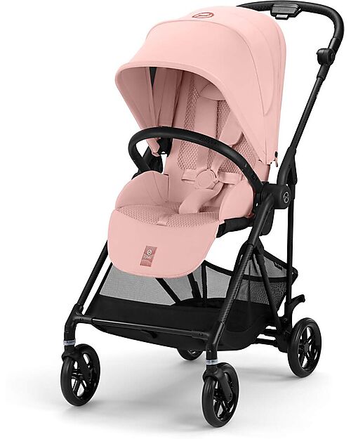 Cybex Melio Carbon Stroller - Candy Pink - Carbon Frame - from birth up to 15kg Lights Strollers