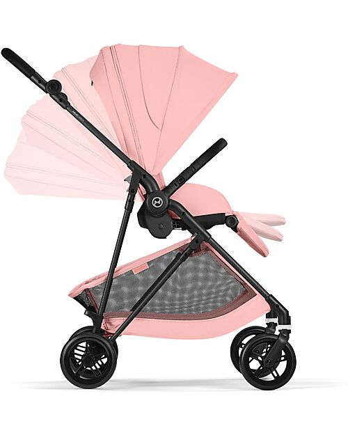 Cybex Melio Carbon Stroller - Candy Pink - Ultra-Lightweight with Carbon Frame Lights Strollers