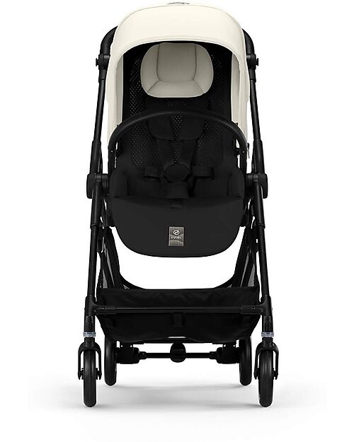 Cybex Melio Carbon Stroller - Canvas White - Carbon Frame - from birth up to 15kg Lights Strollers