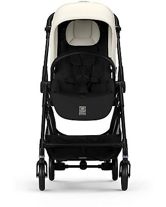 Cybex Melio Carbon Stroller - Canvas White - Carbon Frame - from birth up to 15kg Lights Strollers
