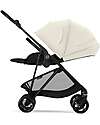 Cybex Melio Carbon Stroller - Canvas White - Carbon Frame - from birth up to 15kg Lights Strollers