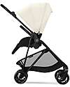 Cybex Melio Carbon Stroller - Canvas White - Carbon Frame - from birth up to 15kg Lights Strollers