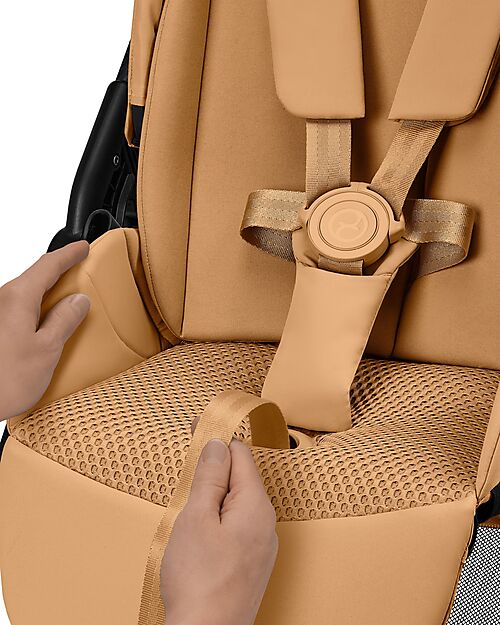 Cybex Melio Carbon Stroller - Cinnamon Yellow - Ultra-Lightweight with Carbon Frame Lights Strollers