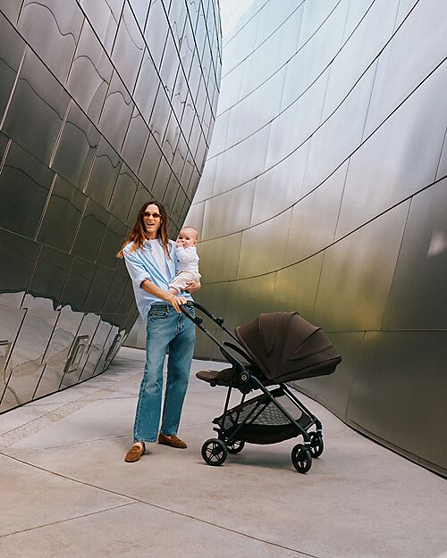 Cybex Melio Carbon Stroller - Cinnamon Yellow - Ultra-Lightweight with Carbon Frame Lights Strollers