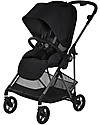 Cybex Melio Carbon Stroller - Deep Black - Light and Sturdy! Lights Strollers