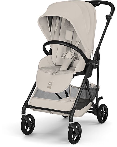 Cybex Melio Carbon Stroller - Dune Grey - Ultra-Lightweight with Carbon Frame Lights Strollers