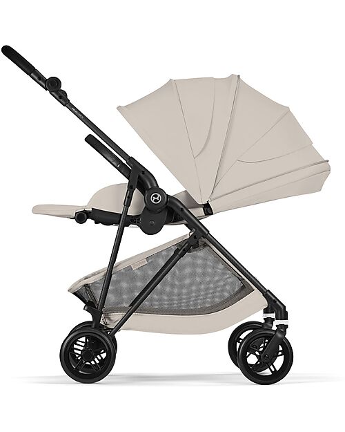 Cybex Melio Carbon Stroller - Dune Grey - Ultra-Lightweight with Carbon Frame Lights Strollers