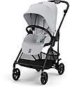 Cybex Melio Carbon Stroller - Fog Grey - Carbon Frame - from birth up to 15kg Lights Strollers