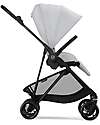 Cybex Melio Carbon Stroller - Fog Grey - Carbon Frame - from birth up to 15kg Lights Strollers