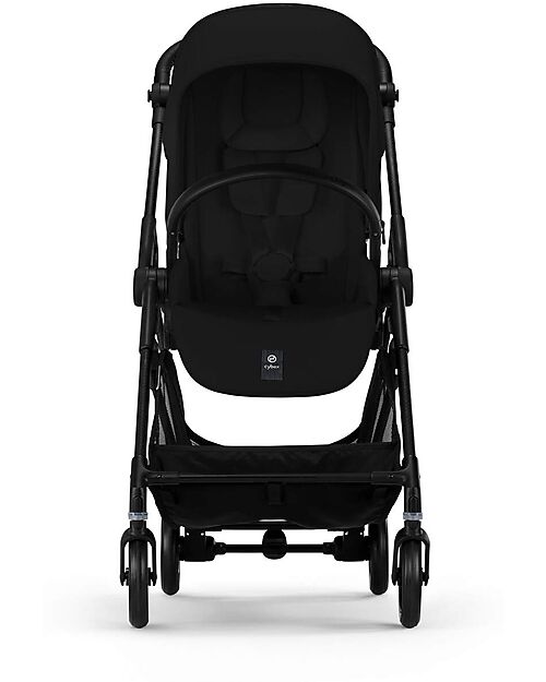 Cybex Melio Carbon Stroller - Magic Black - Carbon Frame - from birth up to 15kg Lights Strollers
