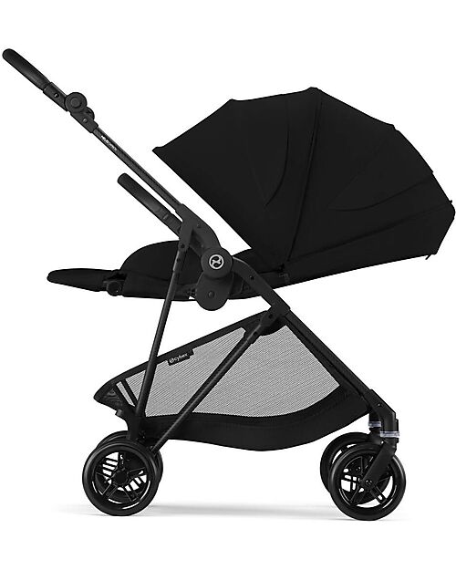 Cybex Melio Carbon Stroller - Magic Black - Carbon Frame - from birth up to 15kg Lights Strollers