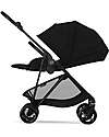 Cybex Melio Carbon Stroller - Magic Black - Carbon Frame - from birth up to 15kg Lights Strollers