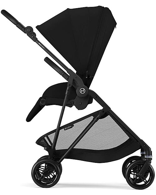 Cybex Melio Carbon Stroller - Magic Black - Carbon Frame - from birth up to 15kg Lights Strollers