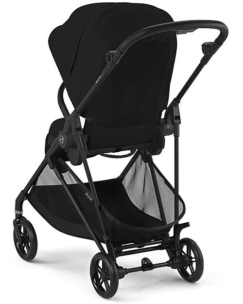 Cybex Melio Carbon Stroller - Magic Black - Carbon Frame - from birth up to 15kg Lights Strollers