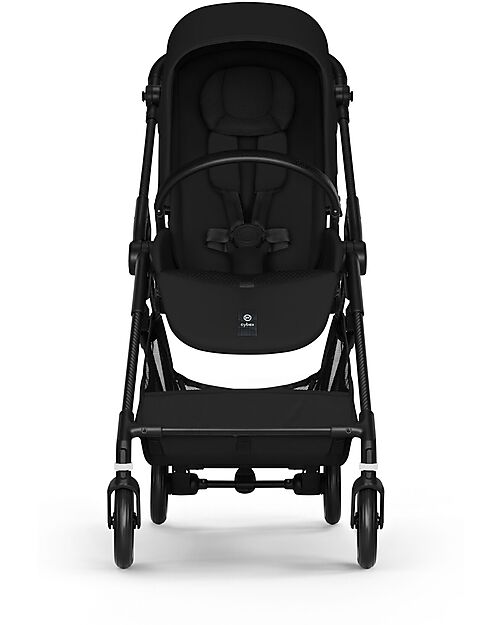 Cybex Melio Carbon Stroller - Magic Black - Ultra-Lightweight with Carbon Frame Lights Strollers