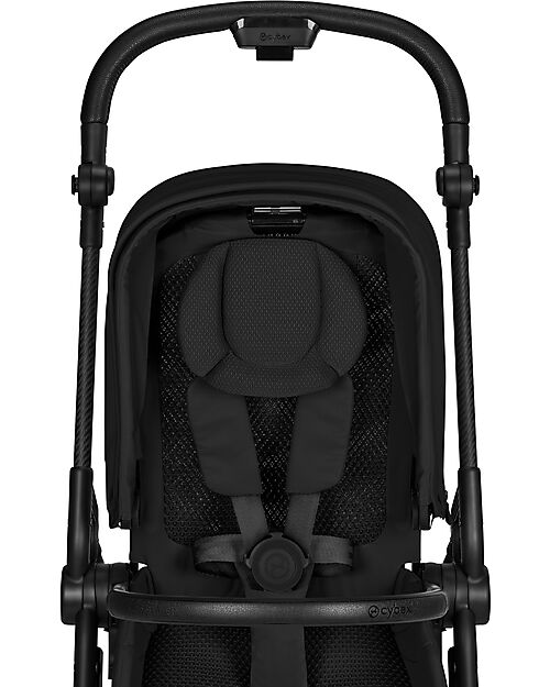 Cybex Melio Carbon Stroller - Magic Black - Ultra-Lightweight with Carbon Frame Lights Strollers