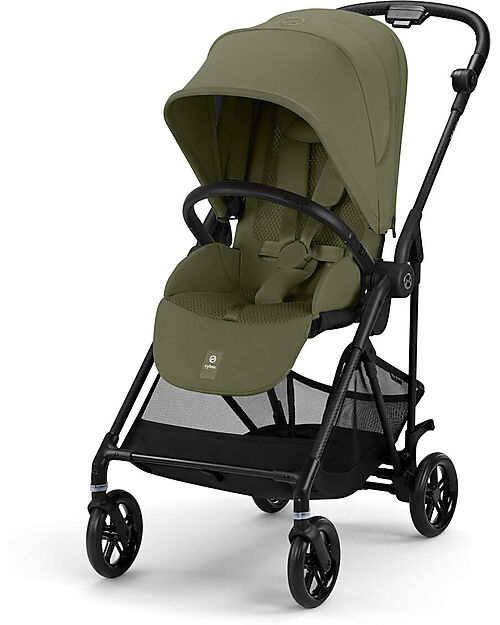 Cybex Melio Carbon Stroller - Moss Green - Carbon Frame - from birth up to 15kg Lights Strollers
