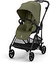 Cybex Melio Carbon Stroller - Moss Green - Carbon Frame - from birth up to 15kg Lights Strollers