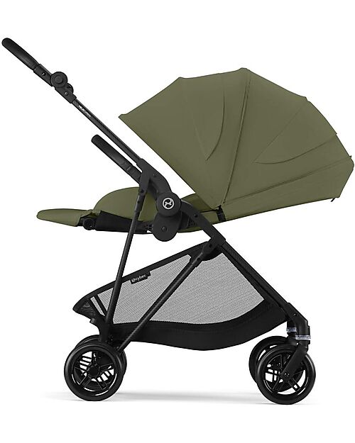 Cybex Melio Carbon Stroller - Moss Green - Carbon Frame - from birth up to 15kg Lights Strollers