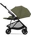 Cybex Melio Carbon Stroller - Moss Green - Carbon Frame - from birth up to 15kg Lights Strollers
