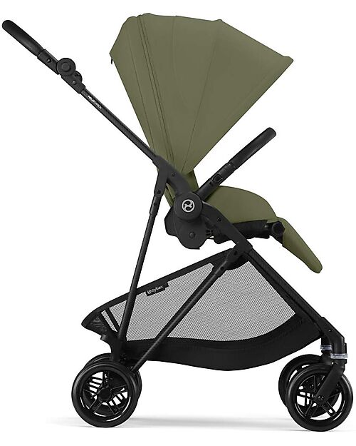 Cybex Melio Carbon Stroller - Moss Green - Carbon Frame - from birth up to 15kg Lights Strollers