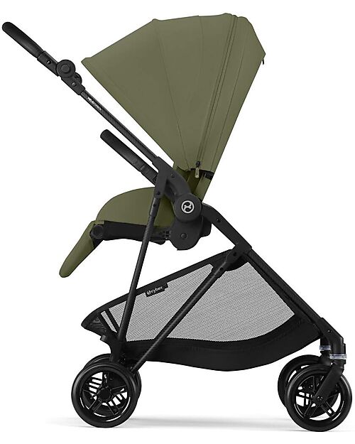 Cybex Melio Carbon Stroller - Moss Green - Carbon Frame - from birth up to 15kg Lights Strollers