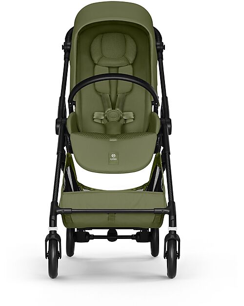 Cybex Melio Carbon Stroller - Moss Green - Ultra-Lightweight with Carbon Frame Lights Strollers