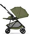 Cybex Melio Carbon Stroller - Moss Green - Ultra-Lightweight with Carbon Frame Lights Strollers