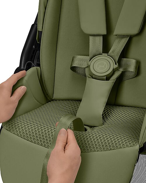 Cybex Melio Carbon Stroller - Moss Green - Ultra-Lightweight with Carbon Frame Lights Strollers
