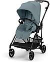 Cybex Melio Carbon Stroller - Stormy Blue - Carbon Frame - from birth up to 15kg Lights Strollers