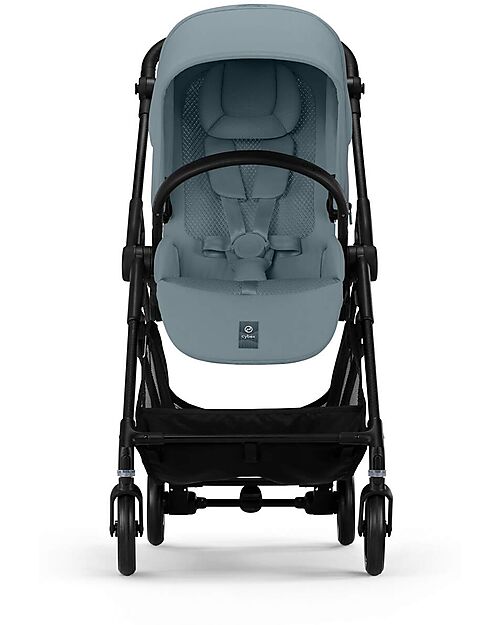 Cybex Melio Carbon Stroller - Stormy Blue - Carbon Frame - from birth up to 15kg Lights Strollers