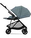Cybex Melio Carbon Stroller - Stormy Blue - Carbon Frame - from birth up to 15kg Lights Strollers