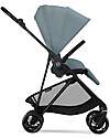 Cybex Melio Carbon Stroller - Stormy Blue - Carbon Frame - from birth up to 15kg Lights Strollers