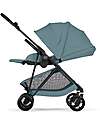 Cybex Melio Carbon Stroller - Stormy Blue - Ultra-Lightweight with Carbon Frame Lights Strollers