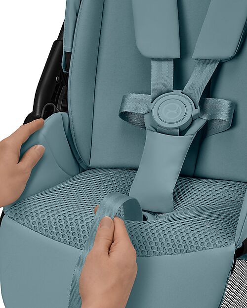 Cybex Melio Carbon Stroller - Stormy Blue - Ultra-Lightweight with Carbon Frame Lights Strollers