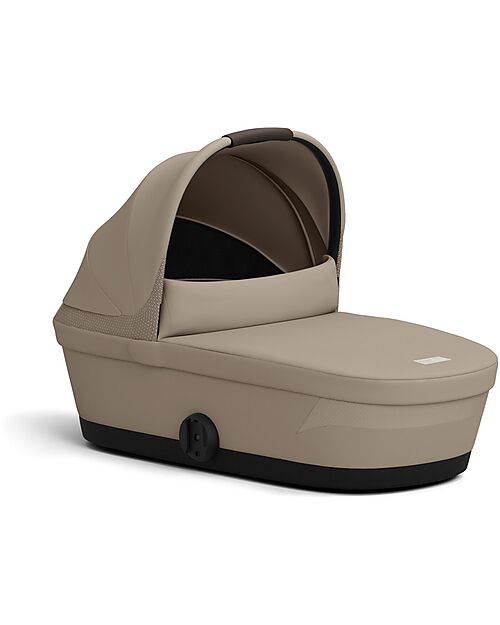 Cybex Melio Carrycot - Almond Beige - Comfortable and Easy to Carry Pram Systems