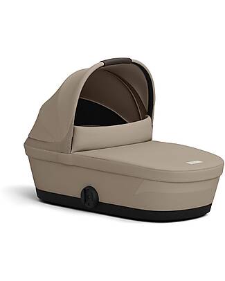 Cybex Melio Carrycot - Almond Beige - Comfortable and Easy to Carry Pram Systems