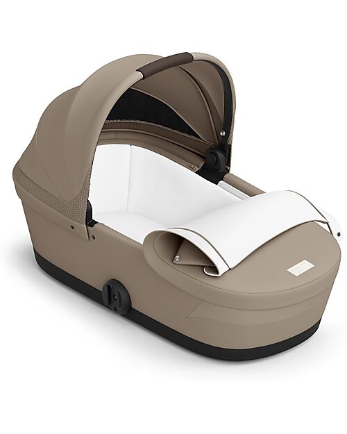 Cybex Melio Carrycot - Almond Beige - Comfortable and Easy to Carry Pram Systems
