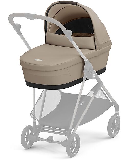 Cybex Melio Carrycot - Almond Beige - Comfortable and Easy to Carry Pram Systems