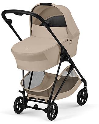 Cybex Melio Carrycot - Almond Beige - Comfortable and Easy to Carry Pram Systems