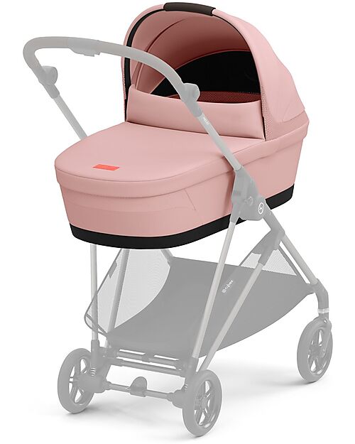 Cybex Melio Carrycot - Candy Pink - Comfortable and Easy to Carry Pram Systems