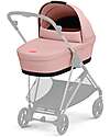 Cybex Melio Carrycot - Candy Pink - Comfortable and Easy to Carry Pram Systems