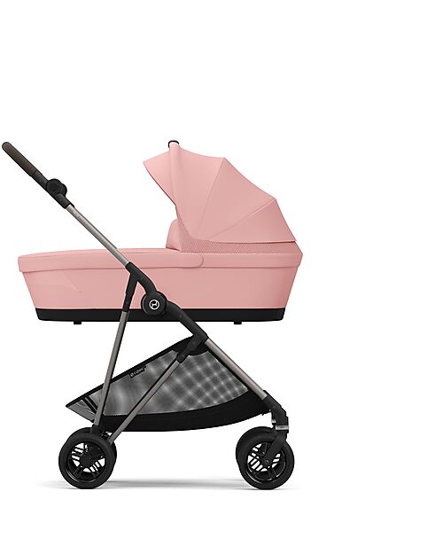 Cybex Melio Carrycot - Candy Pink - Comfortable and Easy to Carry Pram Systems
