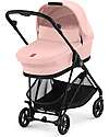 Cybex Melio Carrycot - Candy Pink - Comfortable and Easy to Carry Pram Systems
