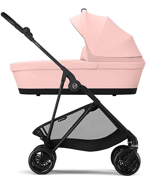 Cybex Melio Carrycot - Candy Pink - Comfortable and Easy to Carry Pram Systems