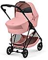 Cybex Melio Carrycot - Candy Pink - Comfortable and Easy to Carry Pram Systems