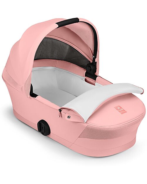 Cybex Melio Carrycot - Candy Pink - Comfortable and Easy to Carry Pram Systems