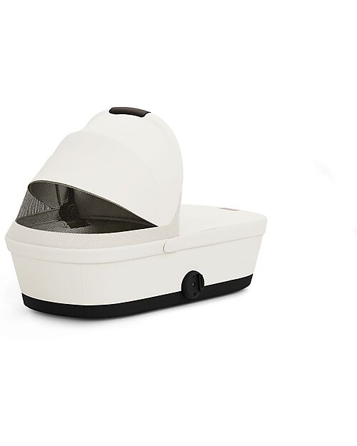 Cybex Melio Carrycot - Canvas White - Comfortable and Easy to Carry Pram Systems